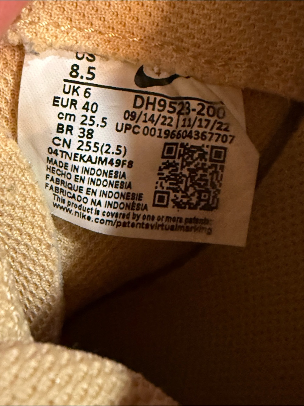 Nike Waffle Debut Shoes Womens Size 8.5 Sesame Desert Sneakers DH9523-200 - Picture 6 of 6